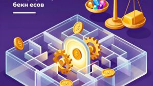 Золотая монета проходит через стеклянный лабиринт в форме слота для расчета требований по отыгрышу бонусов Akurat 77B